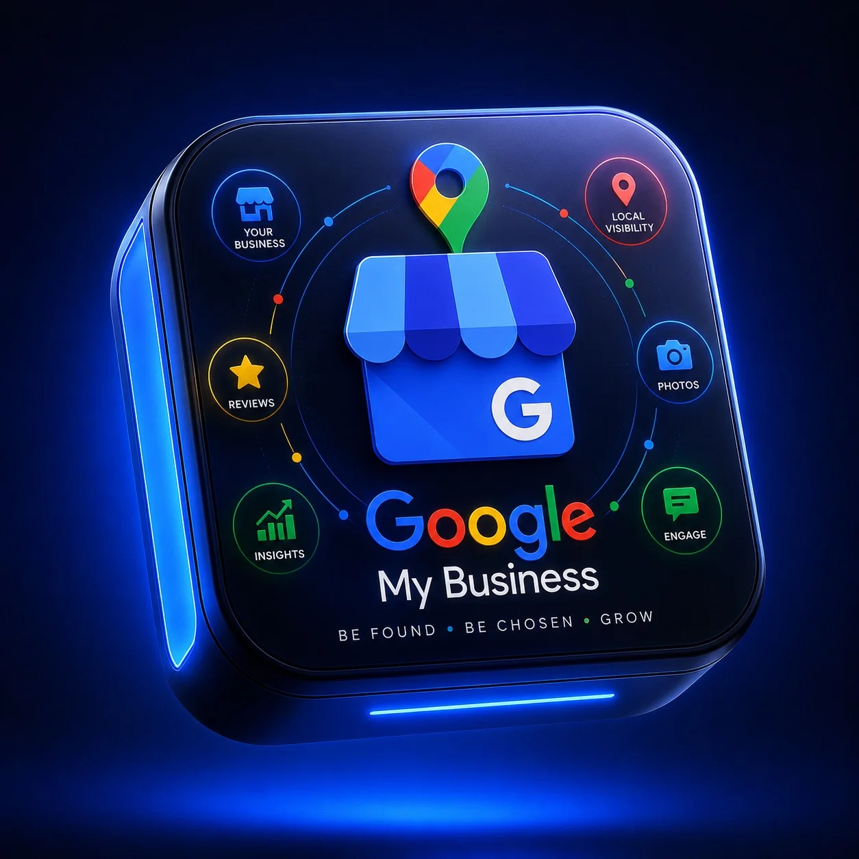Google Business Profile local visibility product tile.