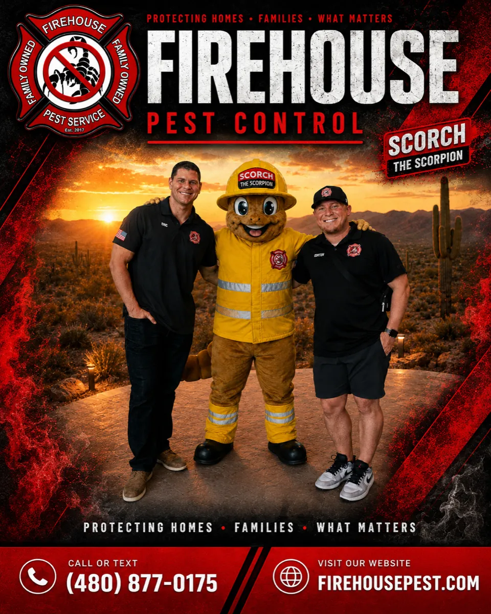 Eric and Colten. Fire House Pest Control