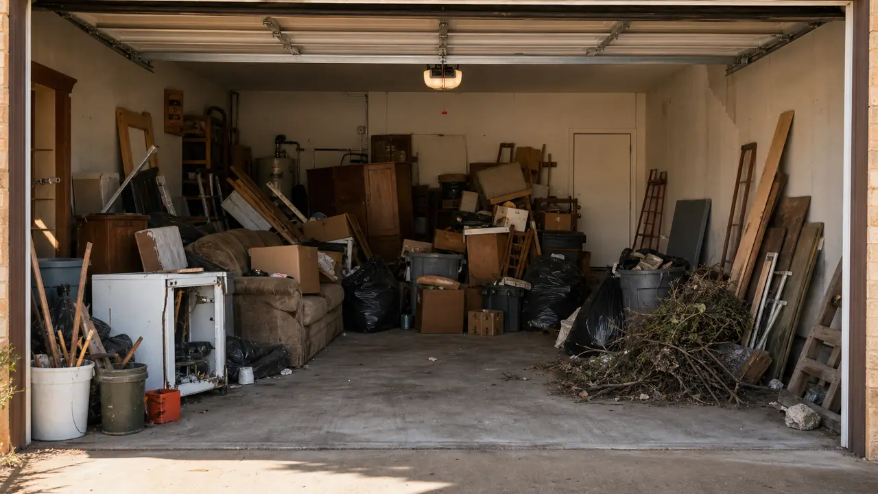 Garage before Strong Arm haul-out